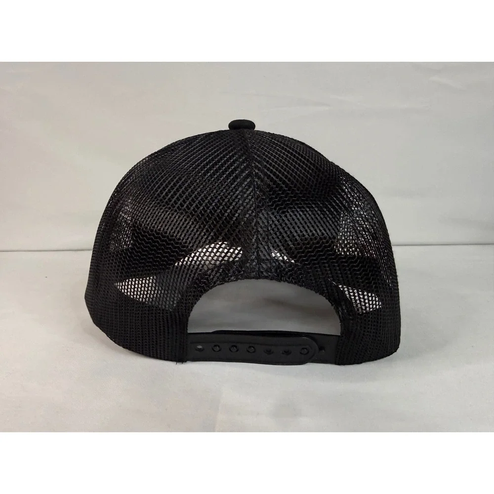Bass Pro Shops Mesh Back Trucker Hat Black Snapback Fishing Cap NWOT